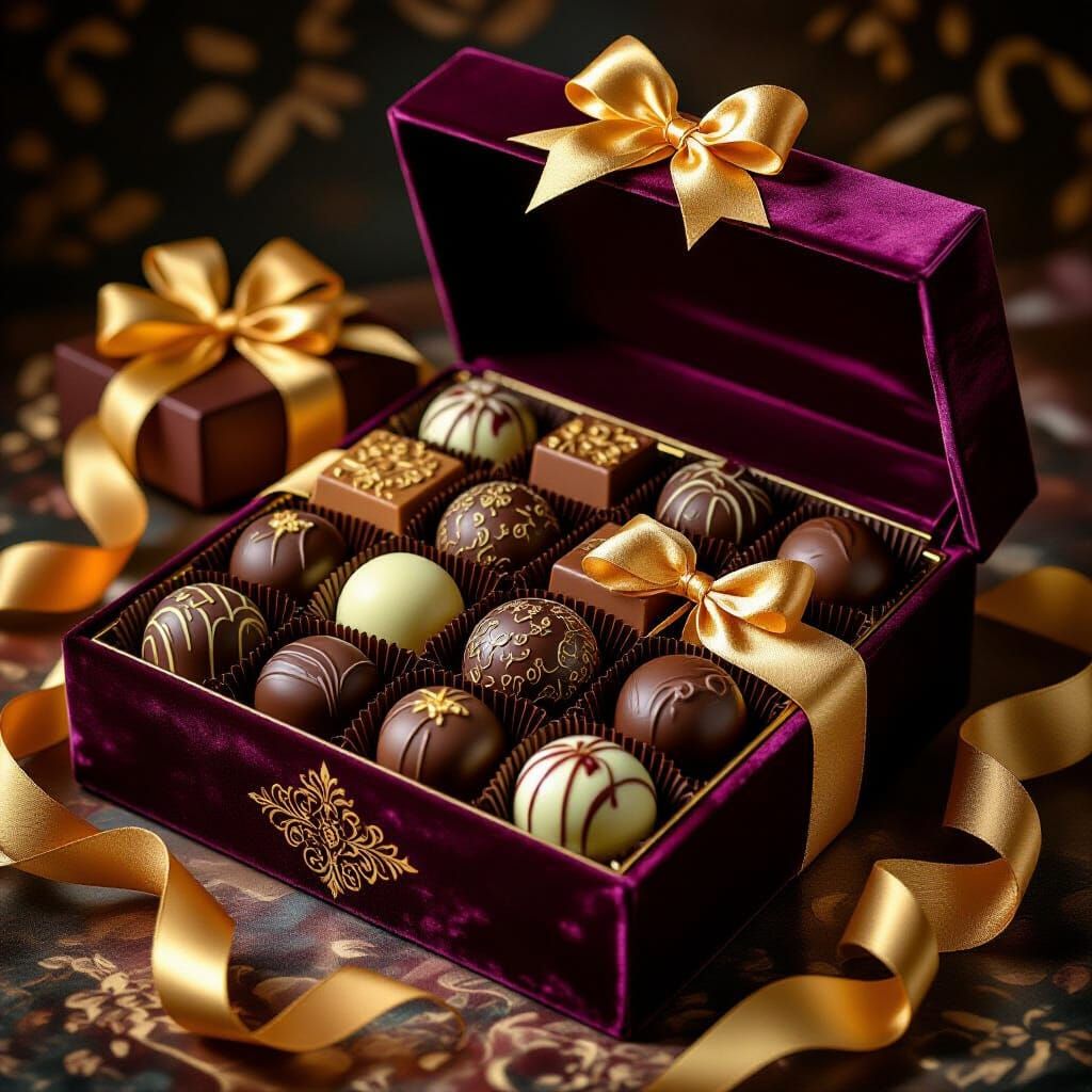 Decadent Chocolates in Art Nouveau Style