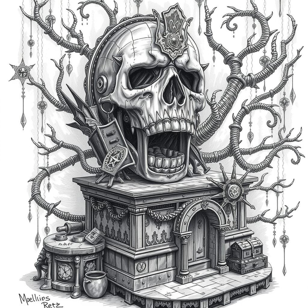 Abstract AI Image with Intricate Details