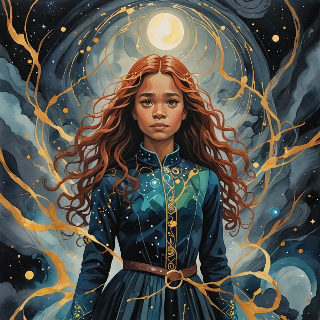 Moody Gouache Painting Inspired by Sci-Fi Book