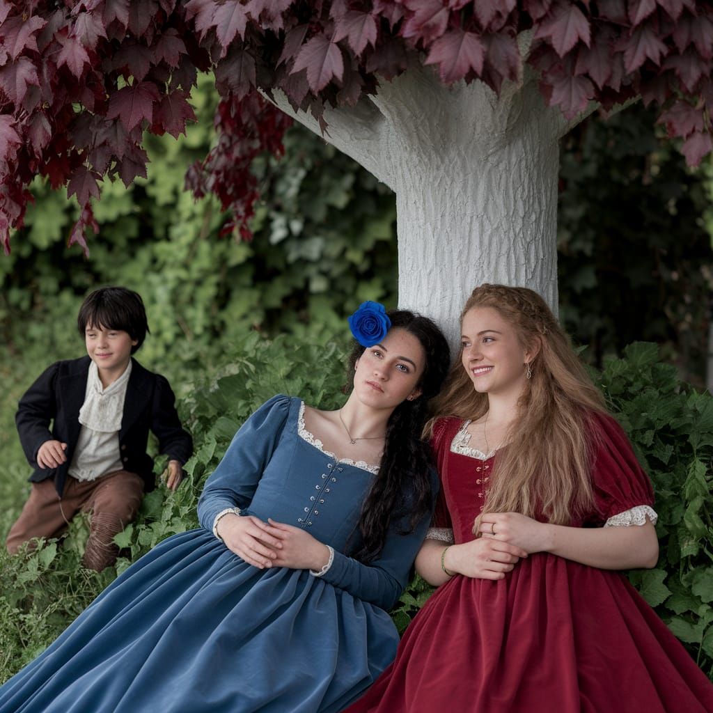 Noble Women Under the Weirwood Tree in Northern Fashion