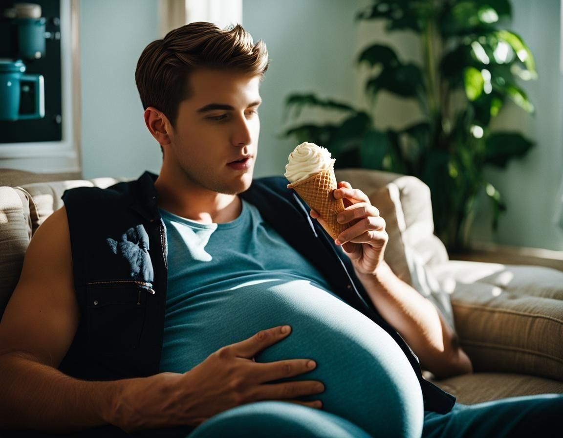 Eating ice cream (Mpreg)