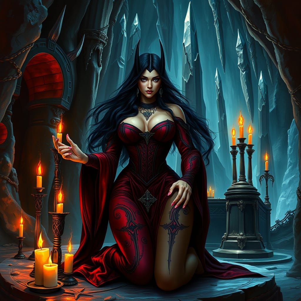 Sensual Sith Sorceress in Dark Gothic Fantasy