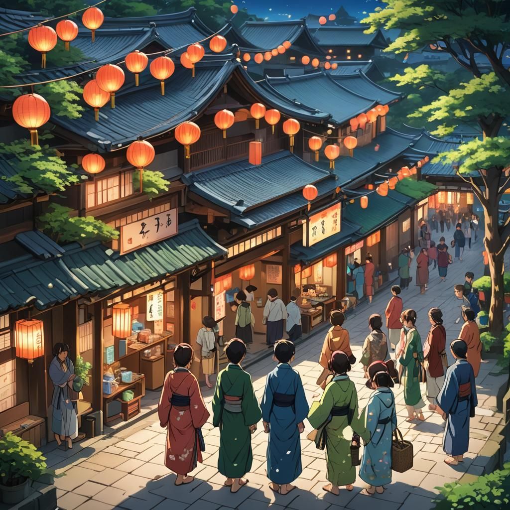 Vibrant Anime Festival Scene in Japan