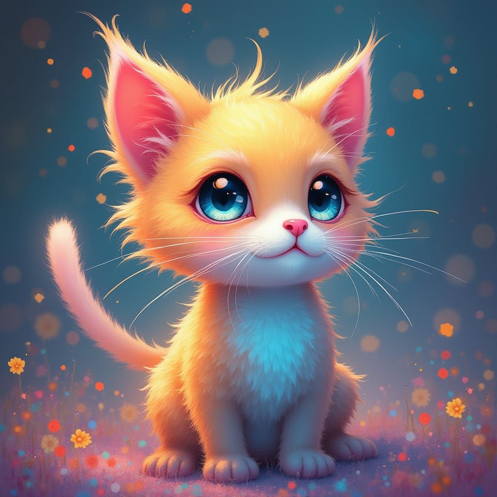 Pastel Unicat: A Whimsical Unicorn Cat