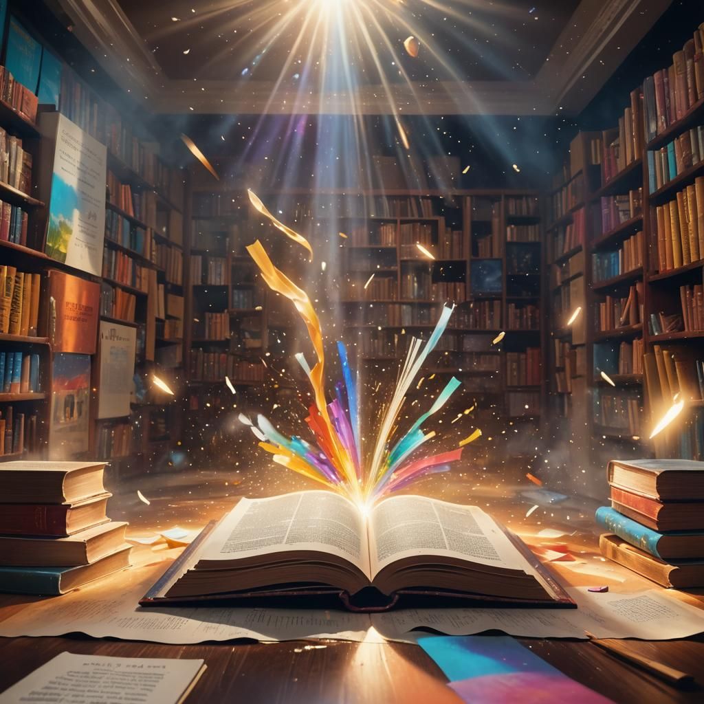 Hyperrealistic Light Beam Projecting Colorful Scenes