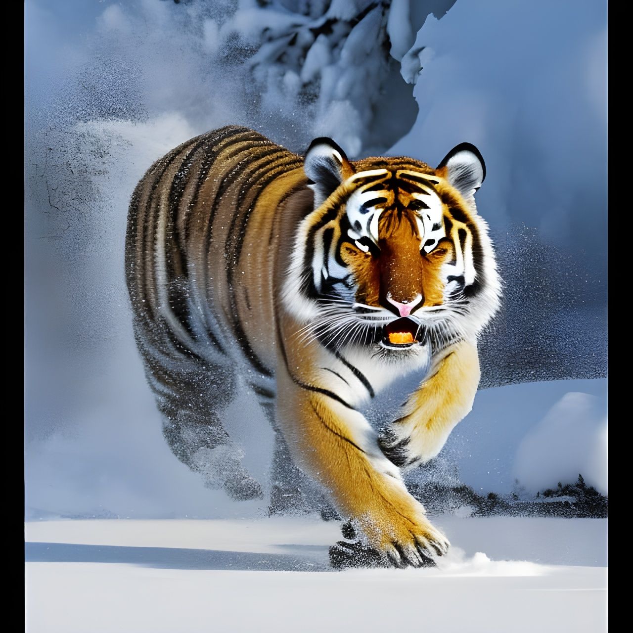 The tiger in winter