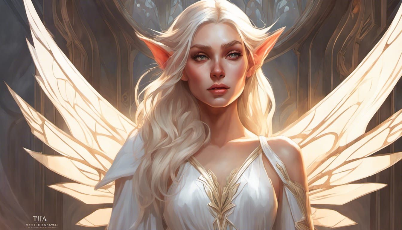 Elf and Ratkin Girl: Art Nouveau Portrait