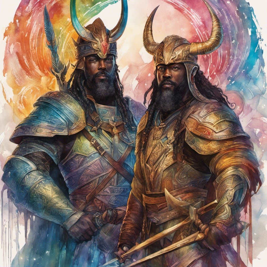 Heimdall, Guardian of Bifrost, in Mythic Technicolor