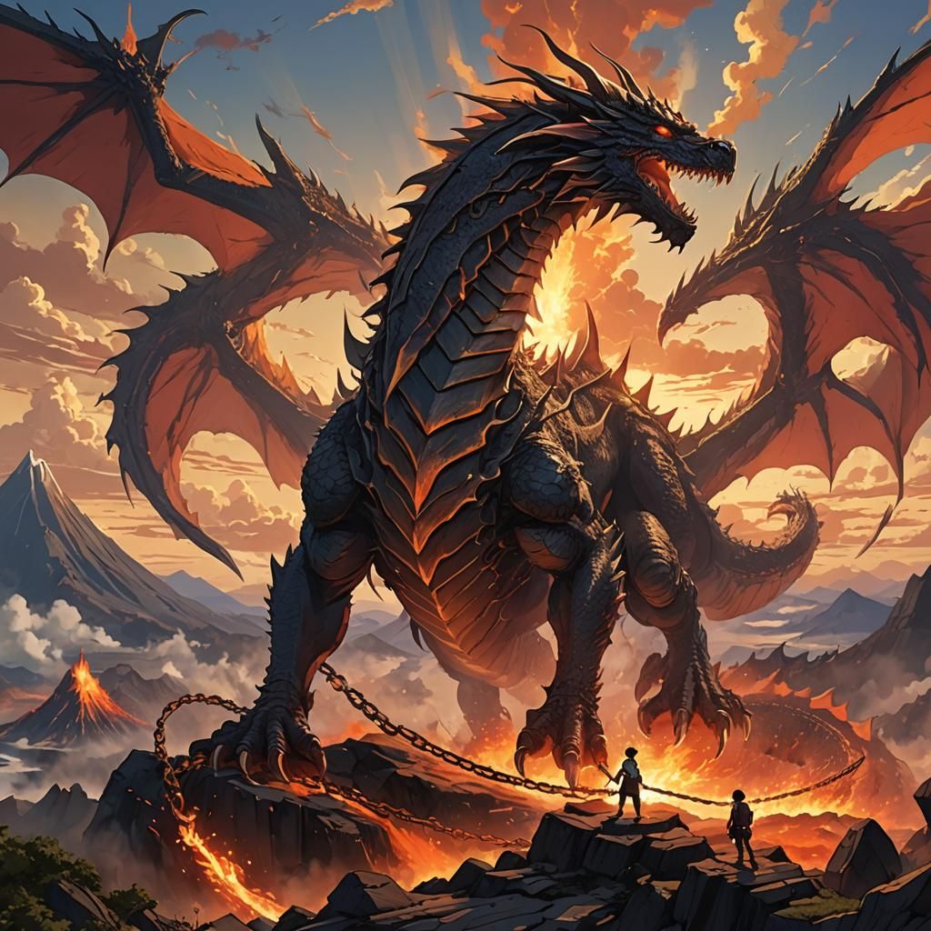 King of Hell Flying Dragon: Anime Concept Art
