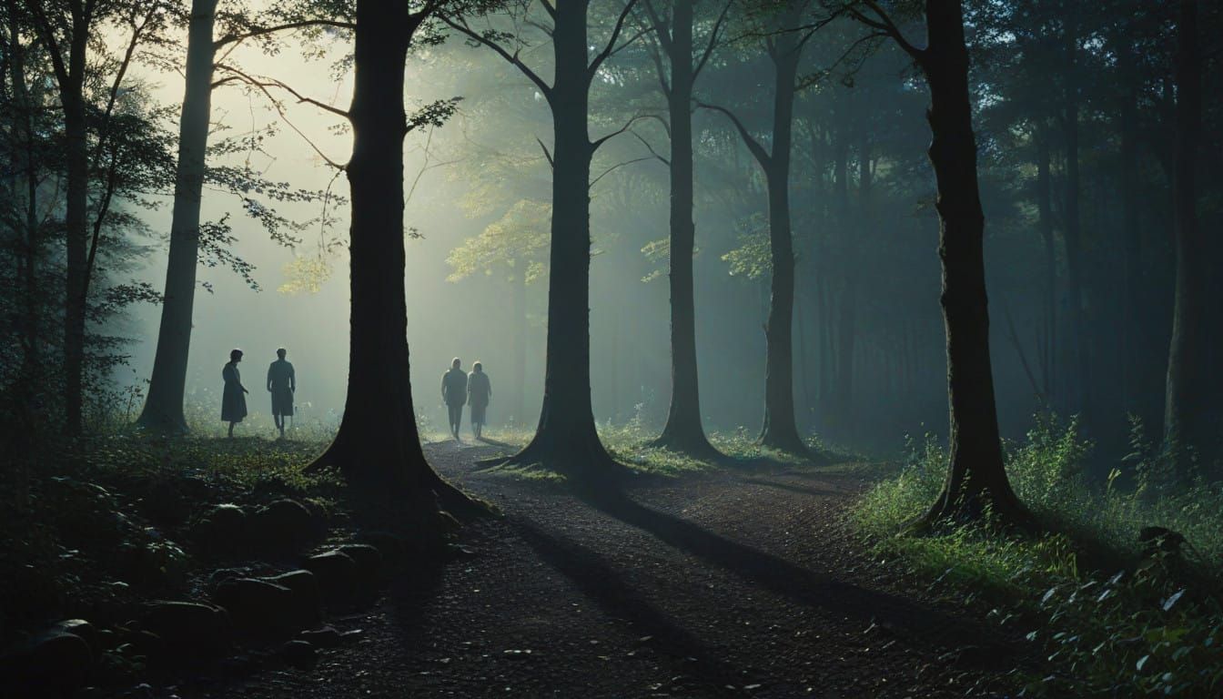 Twilight Striders in Cinematic Shadows