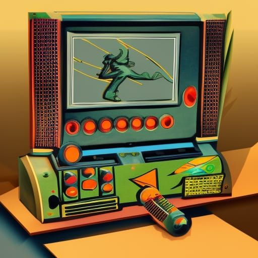 1920s Video Game Console Concept Art