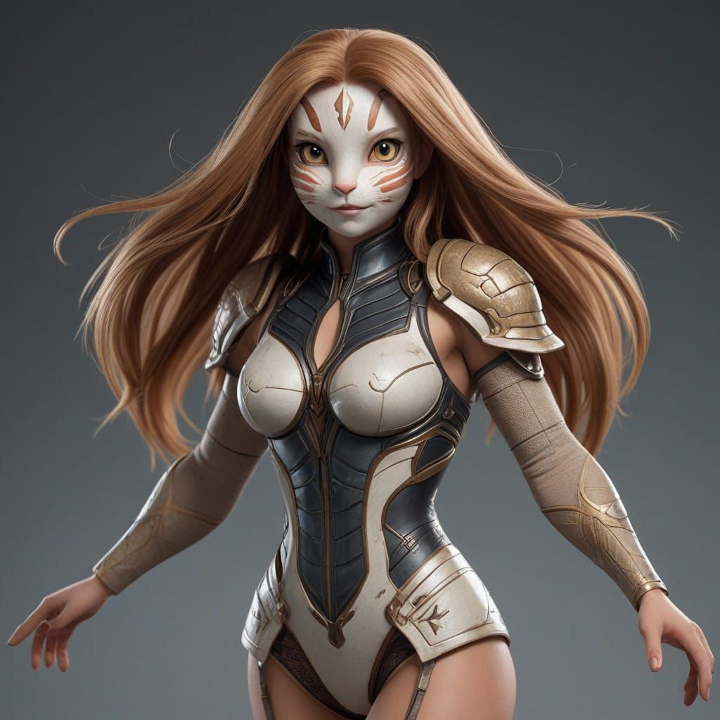 Mystical Bunny Hybrid in Vibrant Fantasy Style