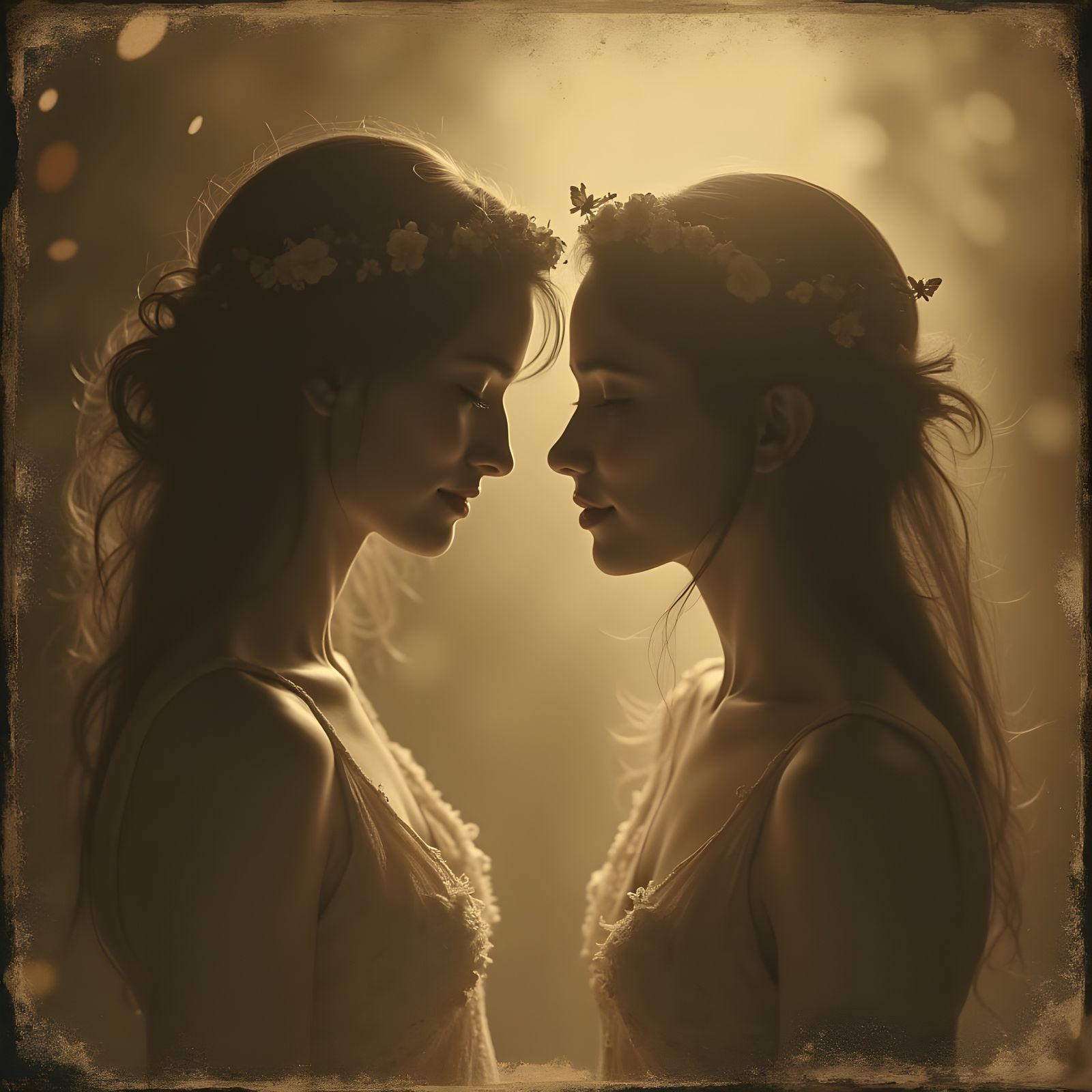 Sensual Daguerreotype in Gauguin and Falero Style