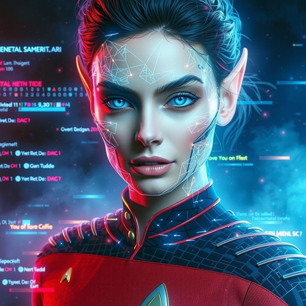 Star trek Red and black uniform - Flux