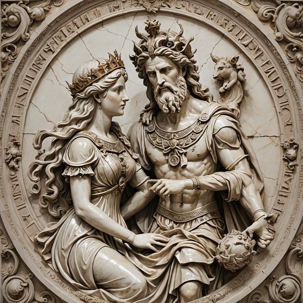 Zeus and Europa: Ancient Greek Mythology Art