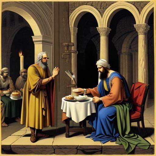 Isaiah Offers Figs to Hezekiah: Biblical Illustration