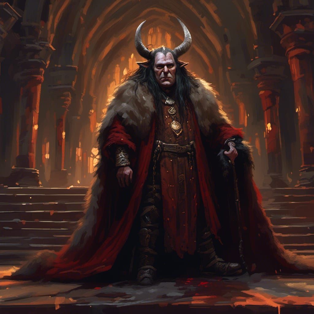 Gríma Wormtongue, a creepy, snivelling sycophant, dressed in...