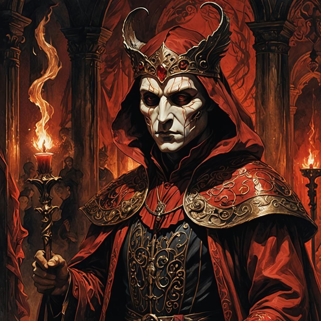 Aasimar Sorcerer Portrait in Dark Fantasy Style