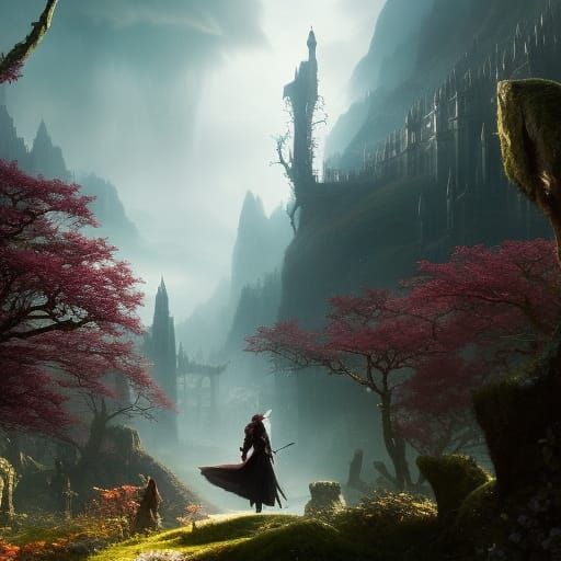 Fairytale Princess's Dark Fantasy Quest: Artstation Masterpi...