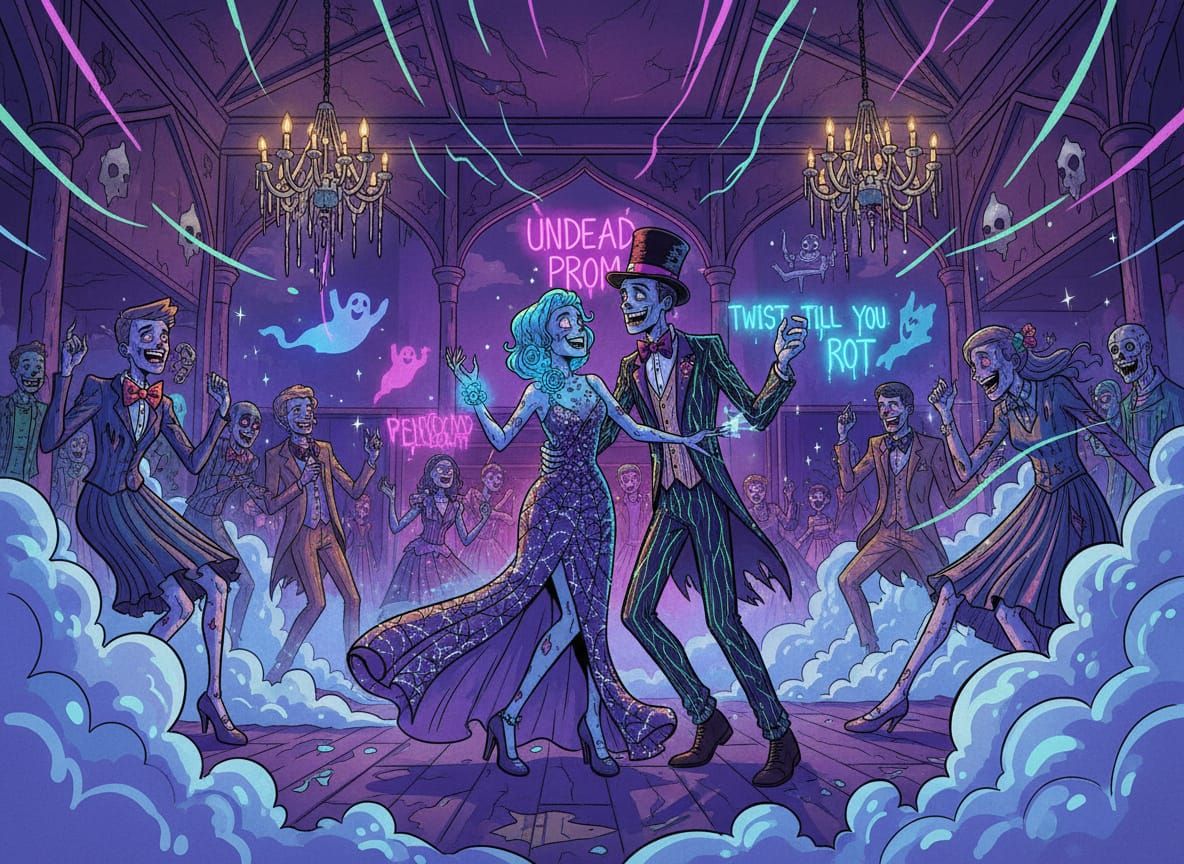 Zombie Prom Night: Stylish Undead Dance