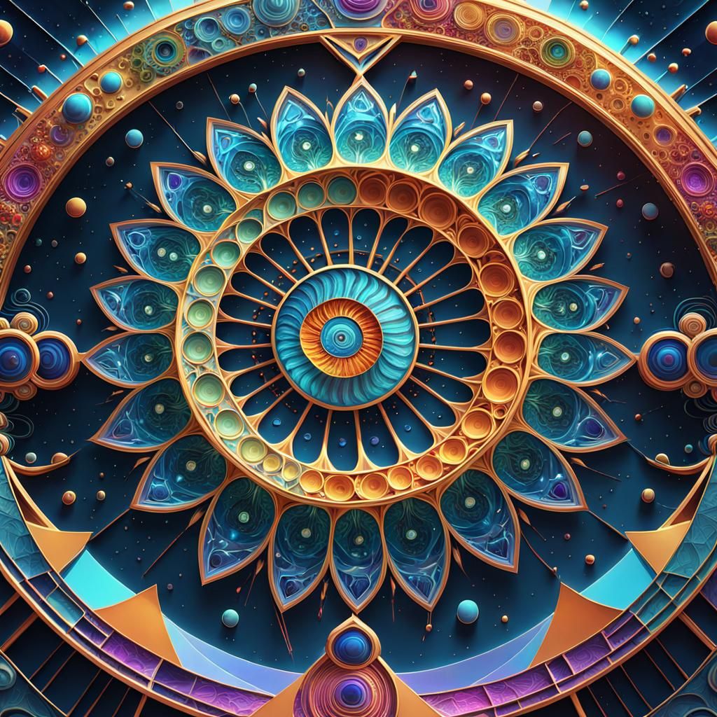 Futuristic Minakari Design in 8K Resolution