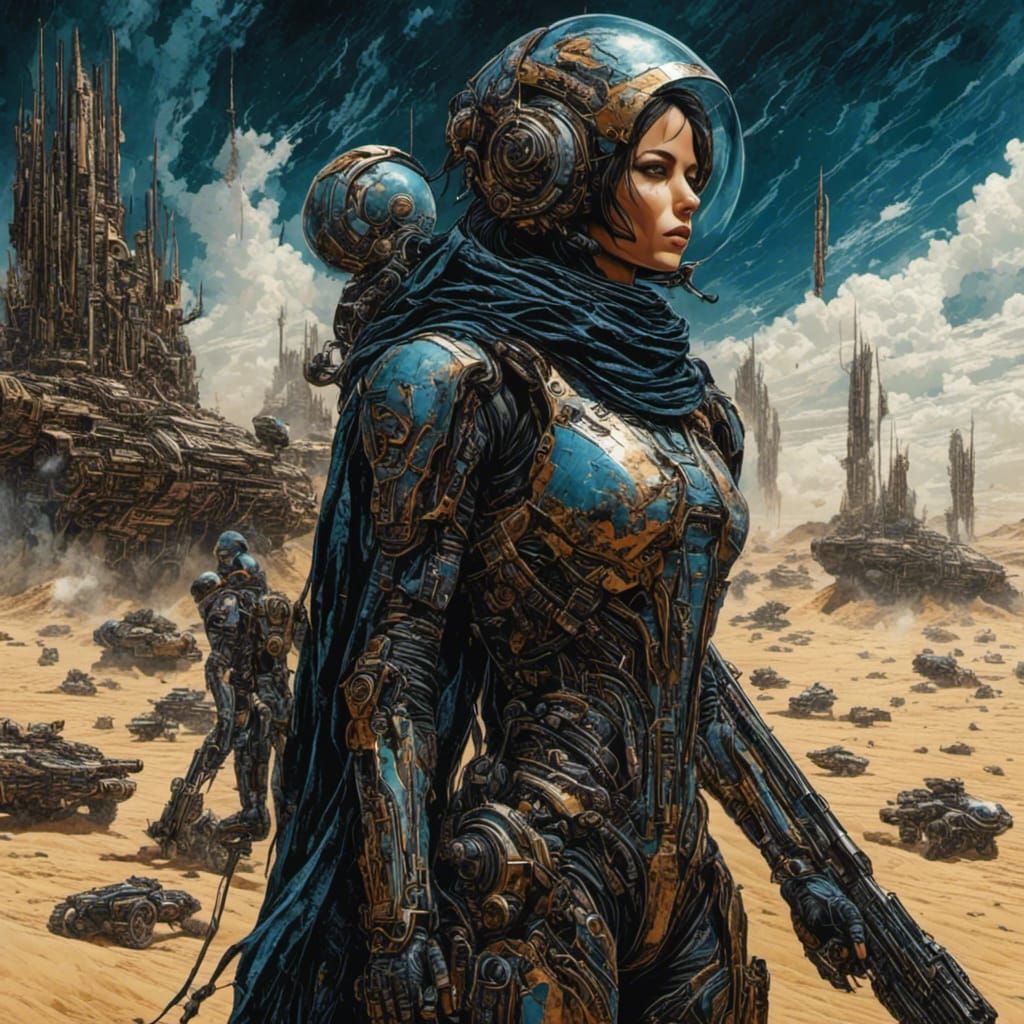 Scratched Badlands: A Desolate Landscape