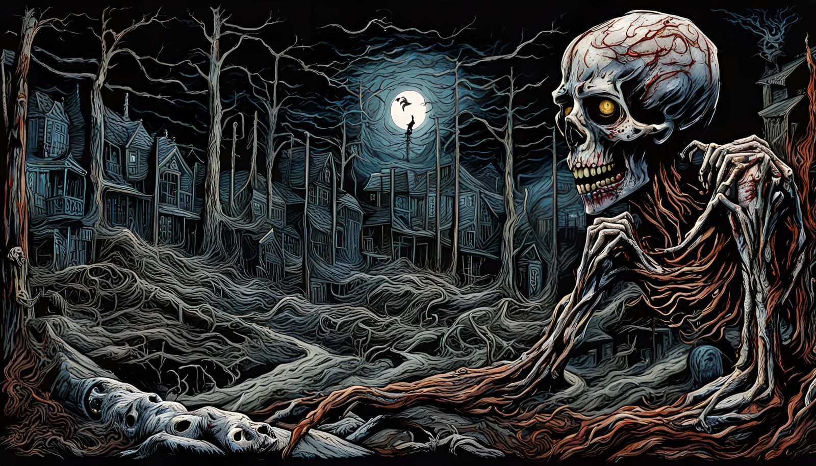 Haunting Ghost Girls: A Creepy Horror Scene