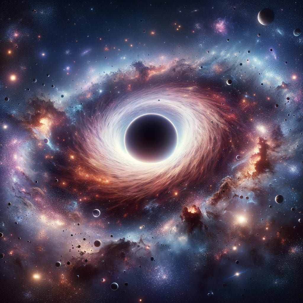 Galactic Center: Cosmic Vortex of Stars and Dust