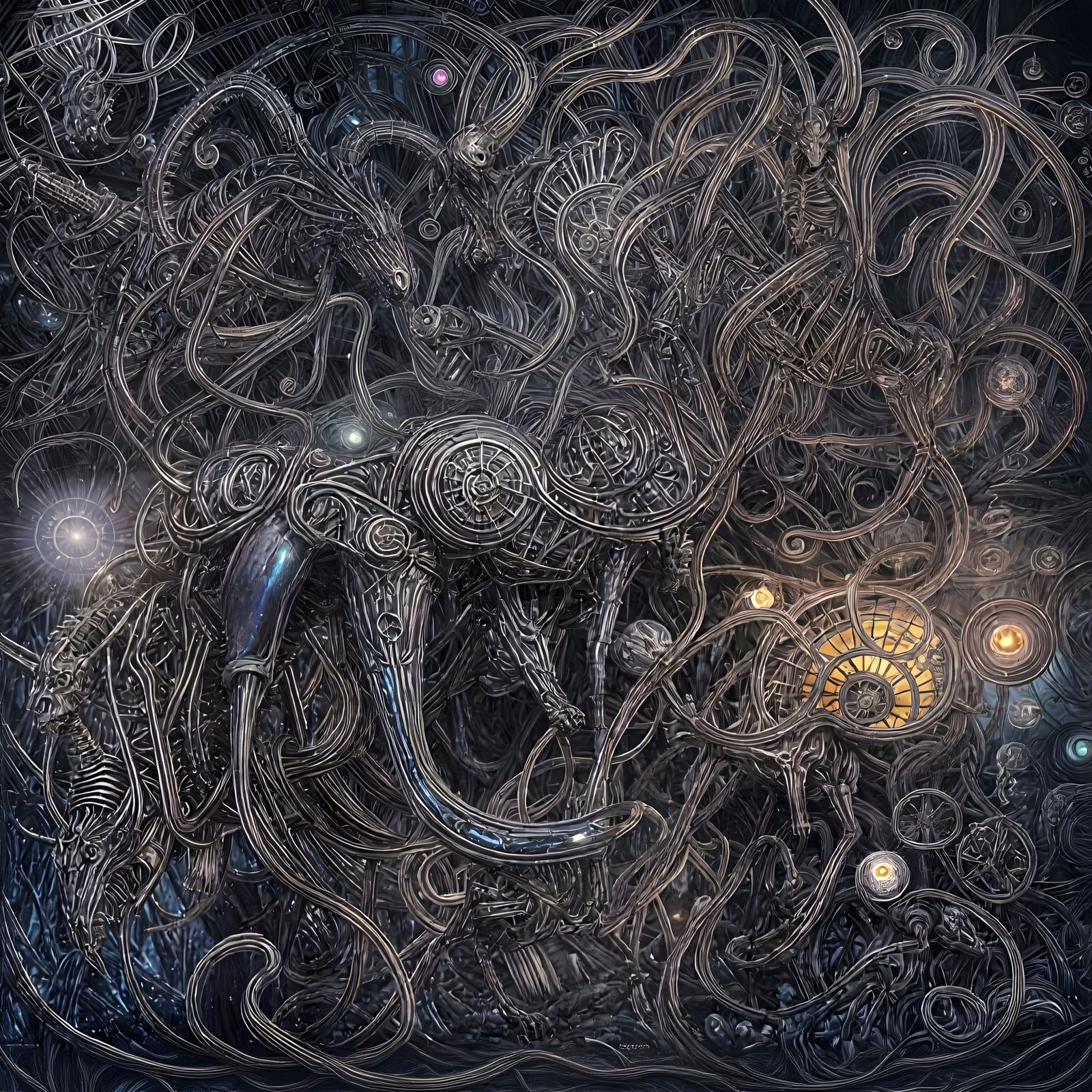 Biomechanical Horse: Giger Meets Bosch