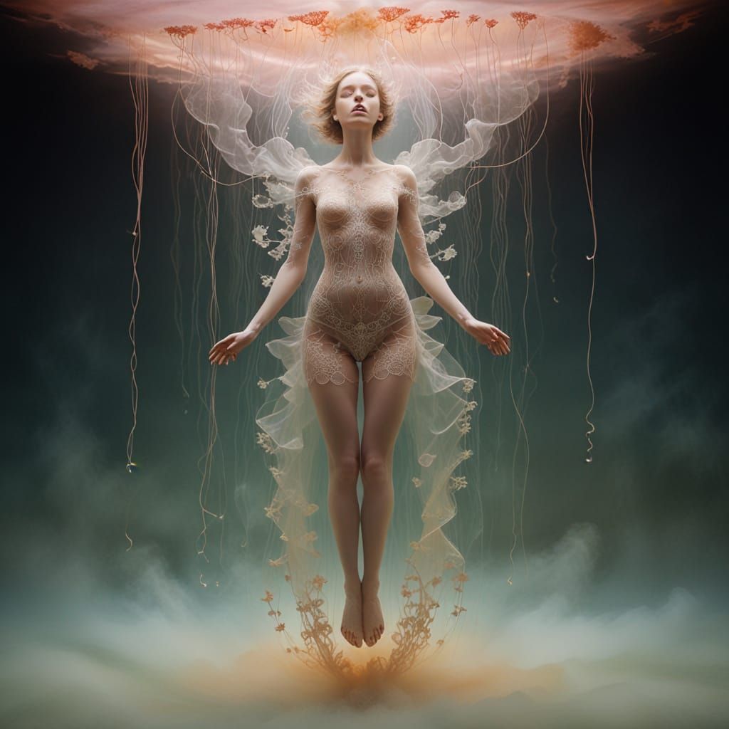 Ethereal Being Radiates Otherworldly Glow