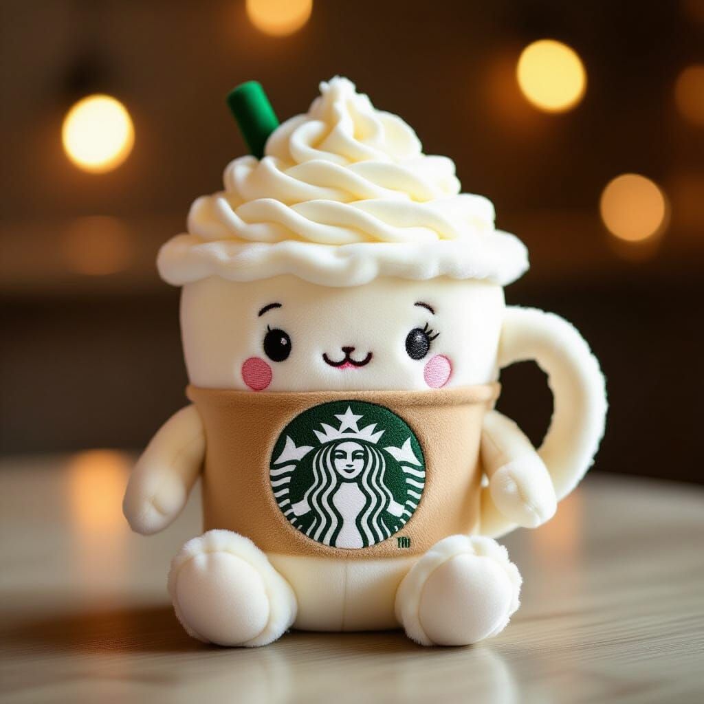 Cute Starbucks Jellycat Plushie as Coffee Cup