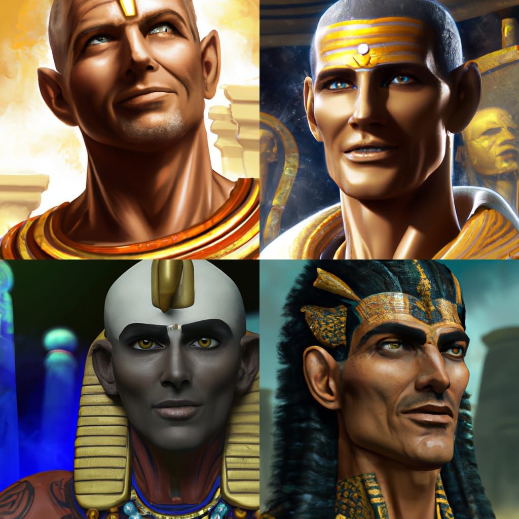 Ra Reveals Himself: Hyperdetailed Concept Art Portrait