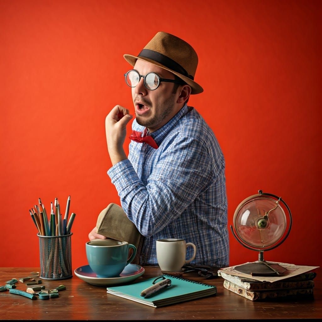 Vibrant Entrepreneur Captured in Spontaneous Cobra Art Movem...