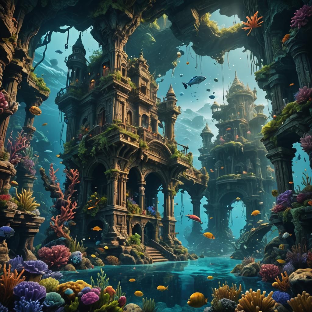 Fantastical Underwater Paradise in Deep Color