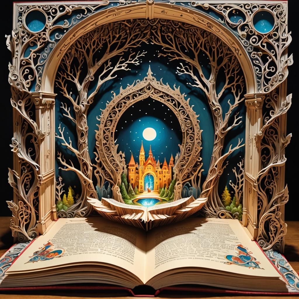 Magical Portal Appears in Fantasy Pop-Up Book