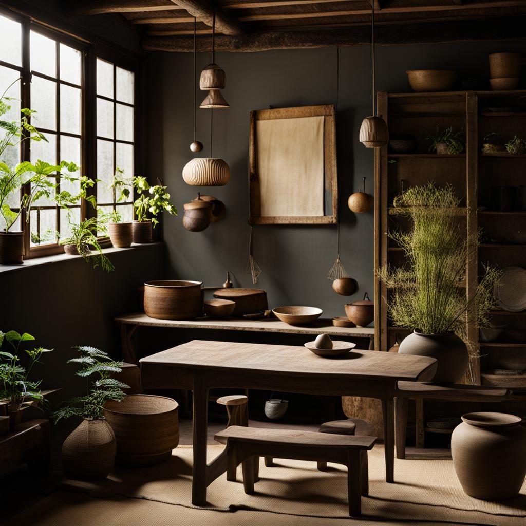 Wabi-sabi Aesthetic Generated by AI