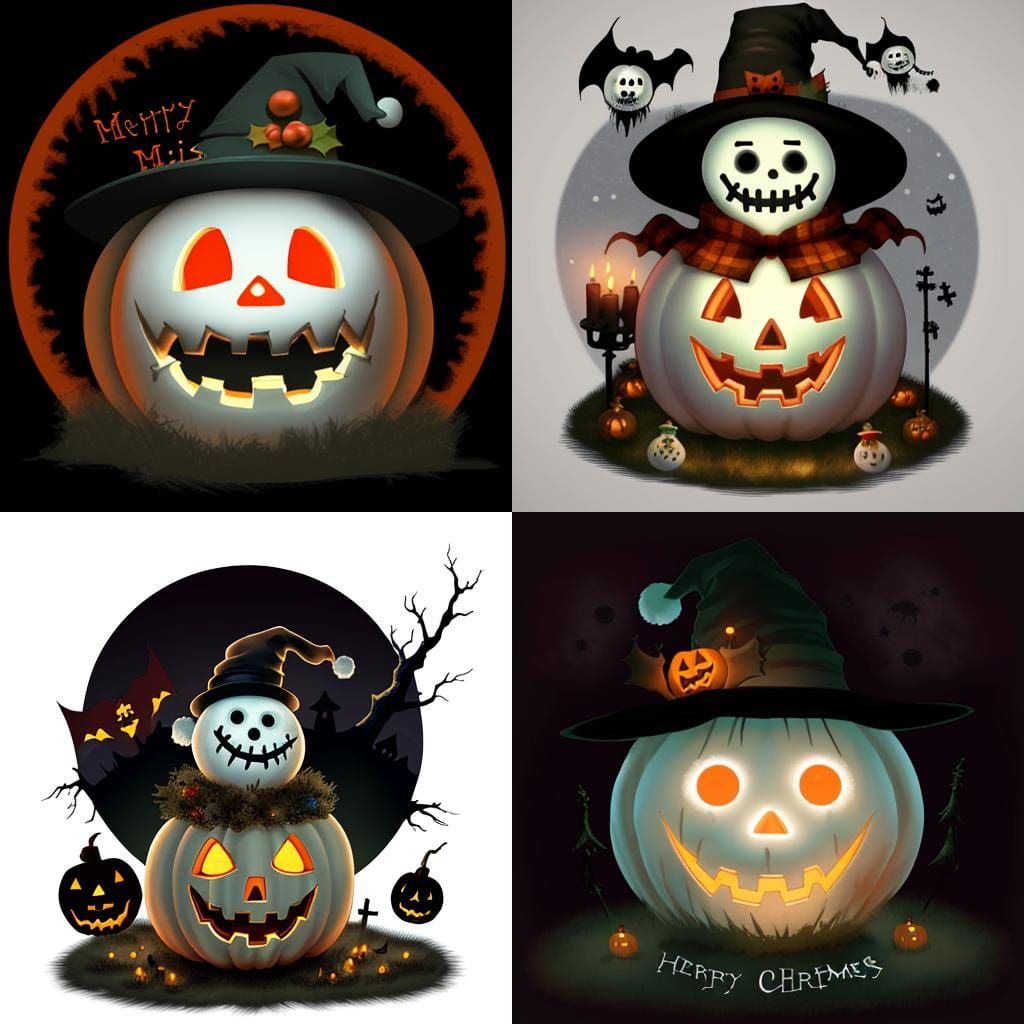 Ghostly Jolly Snowman: Christmas Meets Halloween