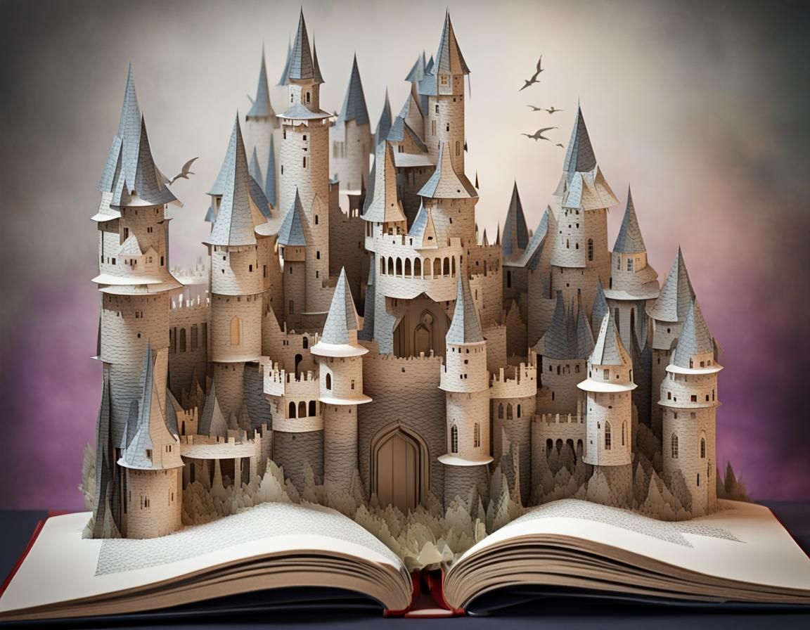 Magical Paper Castle Pop-Up Book Art