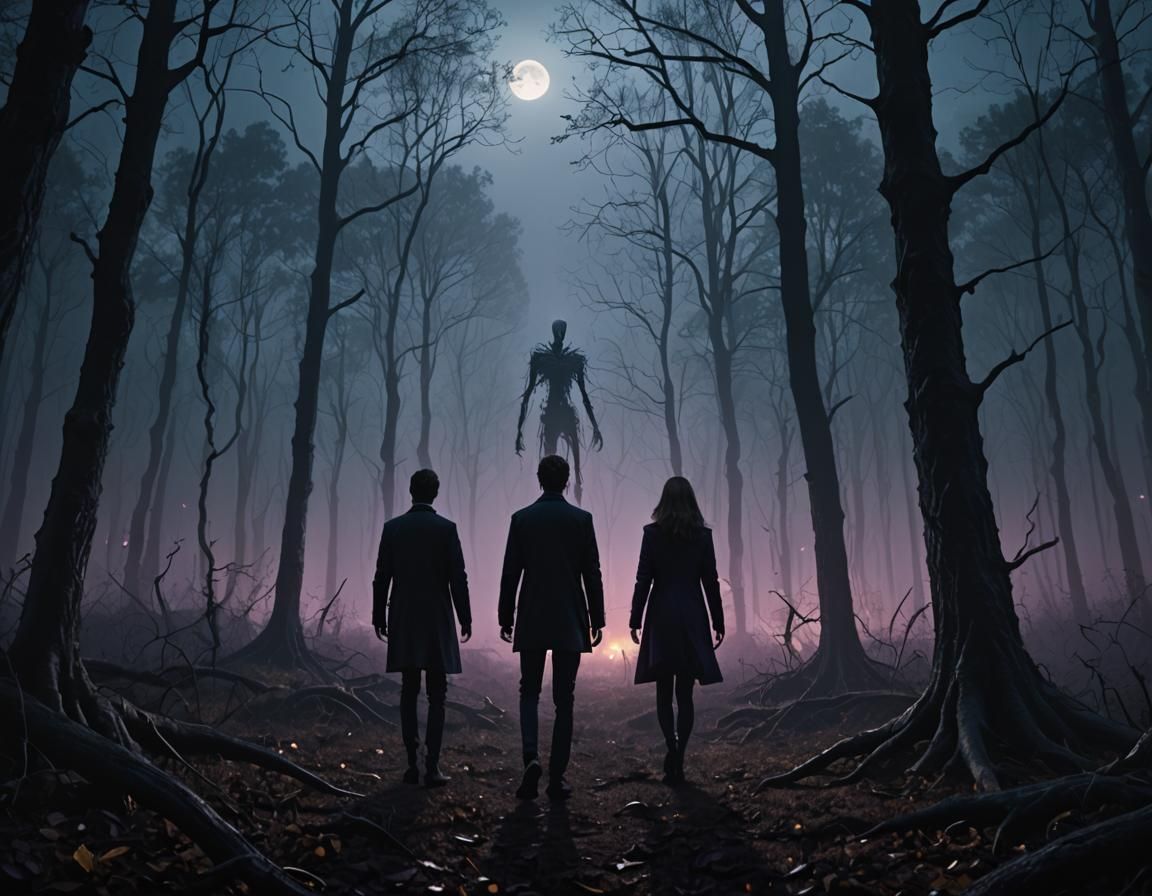 Teenagers Hunt Slenderman in Eerie, Misty Forest