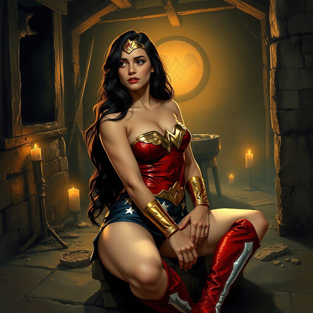 Wonder Woman in Cthulhu-Themed Sci-Fi Setting