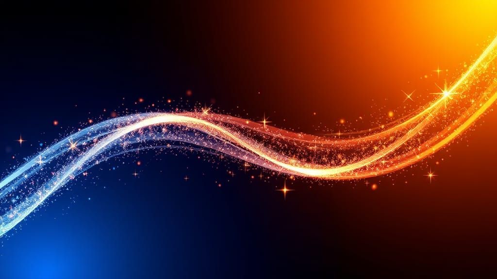 Abstract Sparkle Wave Vector Design HD Wallpaper
