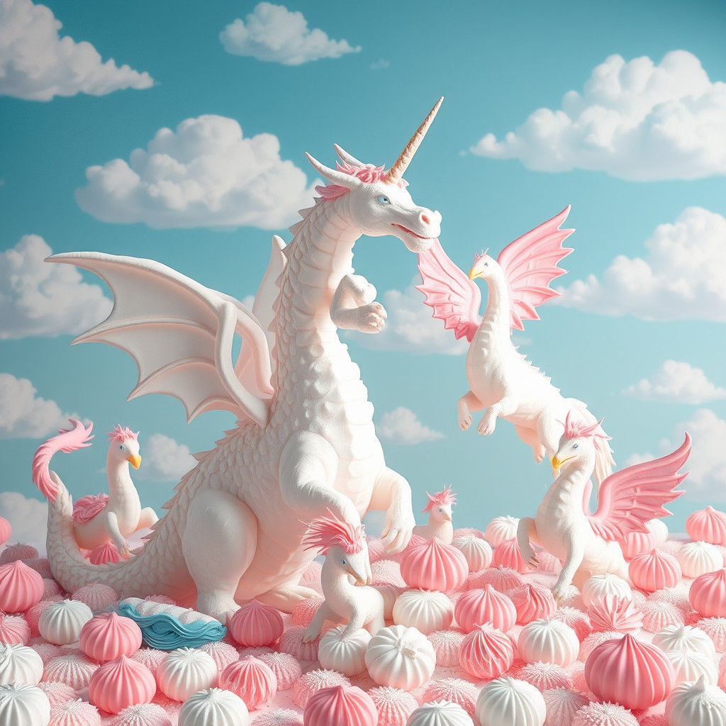 Whimsical Marshmallow Meringue Dreamscape