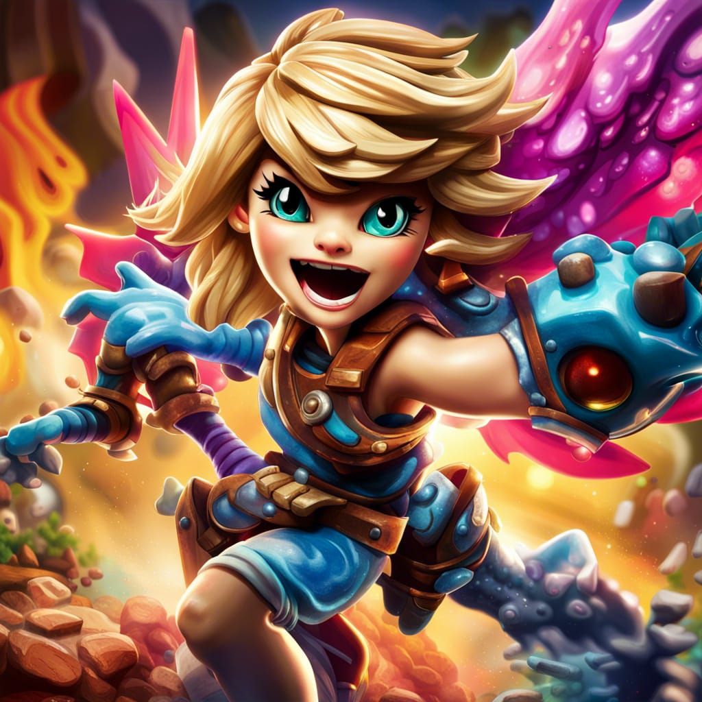 Hyperrealistic Skylander Splash Art: Detailed and Colorful