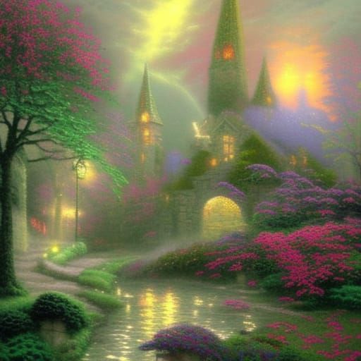 Ethereal Fantasy Character in Mist