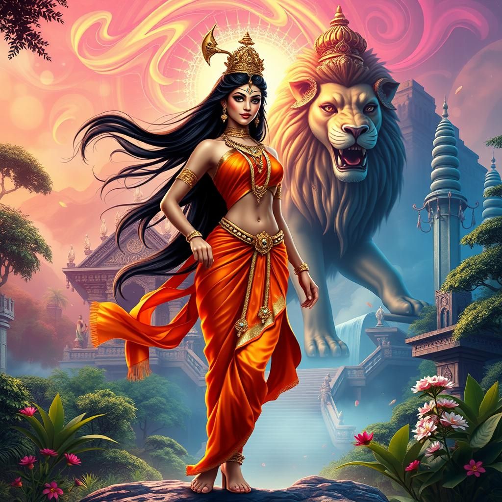 Индуистская богиня-воительница