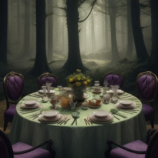 afternoon tea party, close up