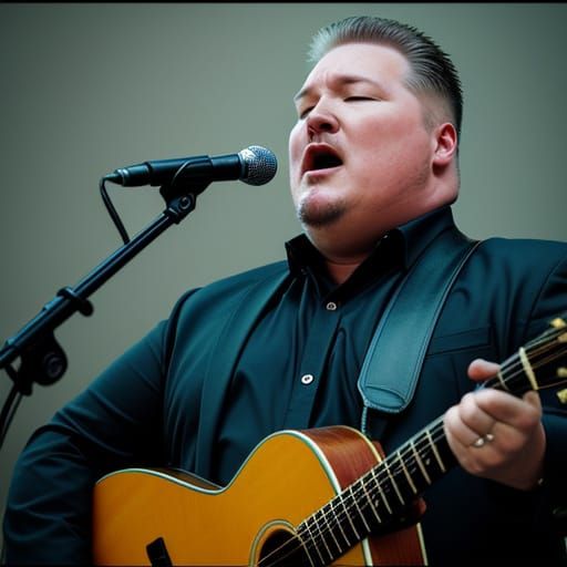 Steve Harwell Performs with Intense Focus