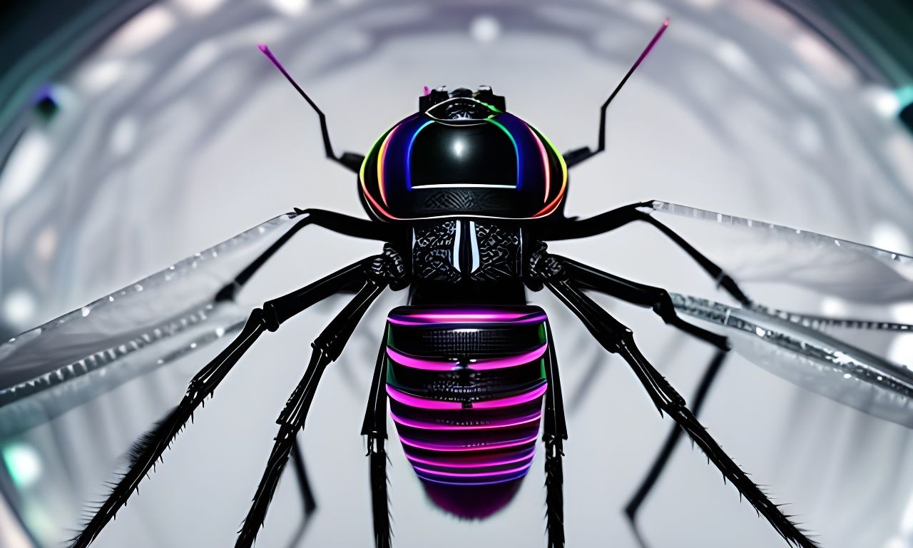 A beautiful capture of a biomechanical spider housefly fighter-jet
hybrid that is piloted by a NASA astronaut natural p...