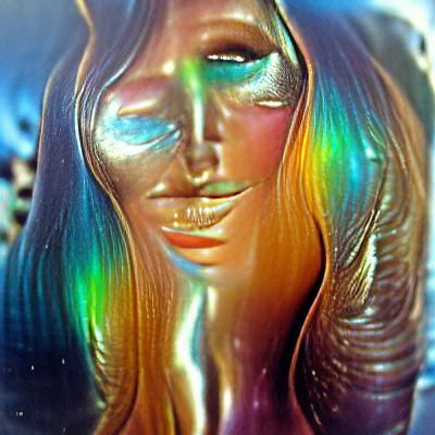 1970s Fashion: Portrait of a Beautiful Woman