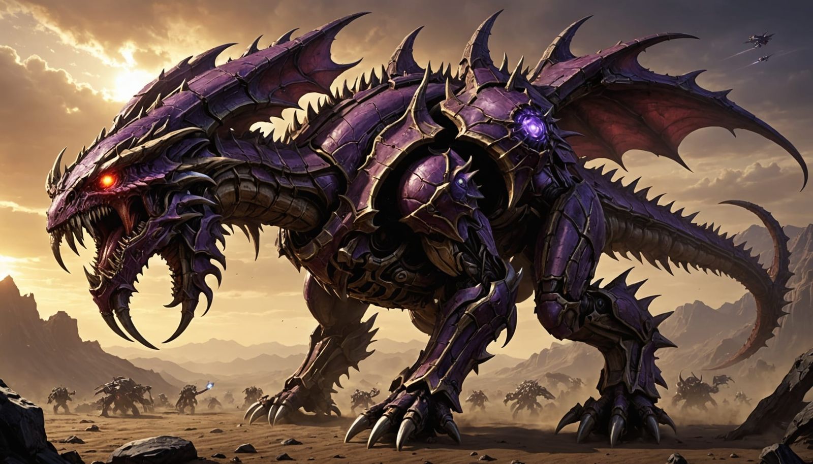 Zerg Hydralisk in Profile View, Inspired by Starcraft